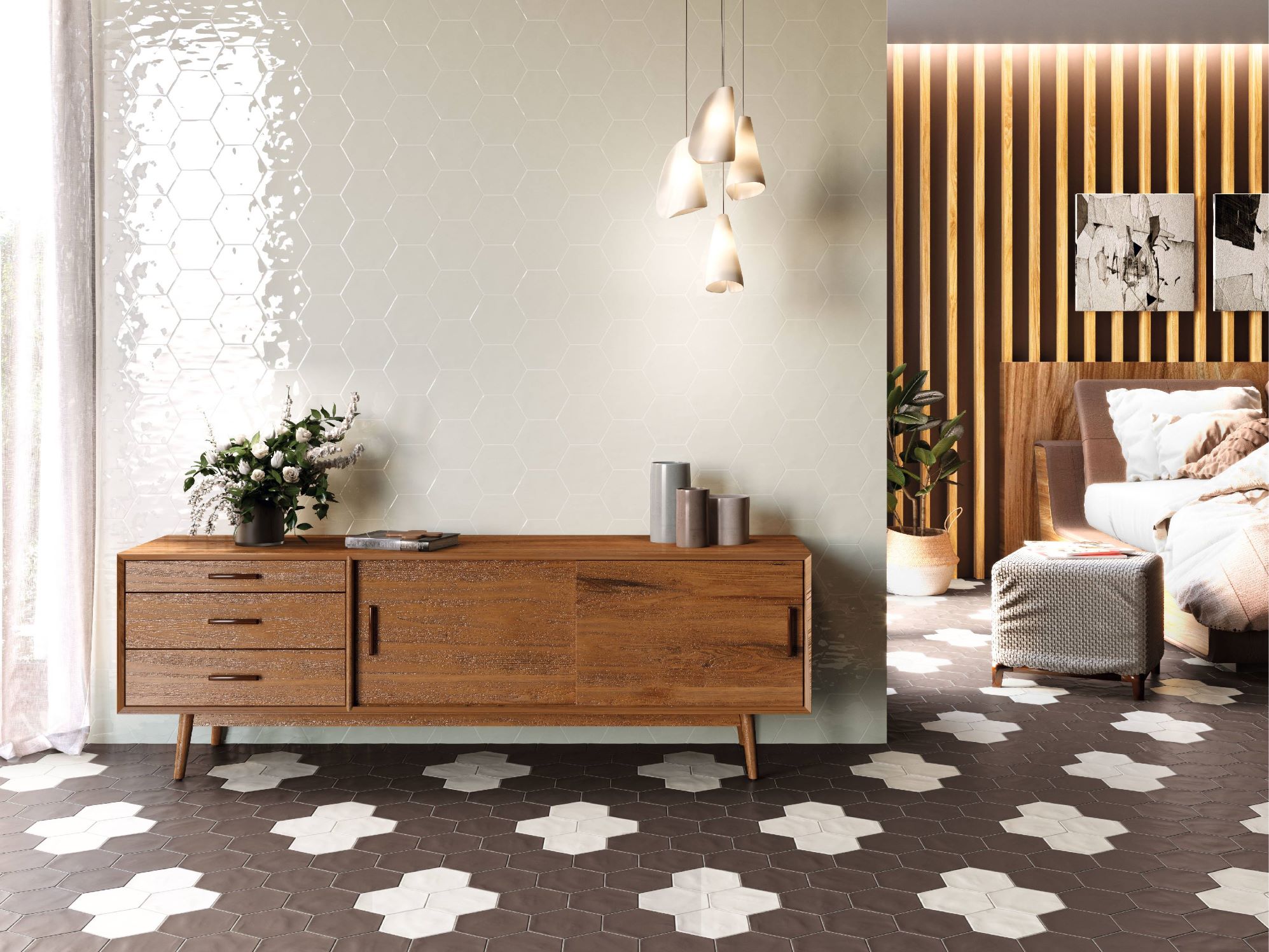 Geometry Hex Crème | Stones & More | Finest selection of Mosaics, Glass, Tile and Stone
