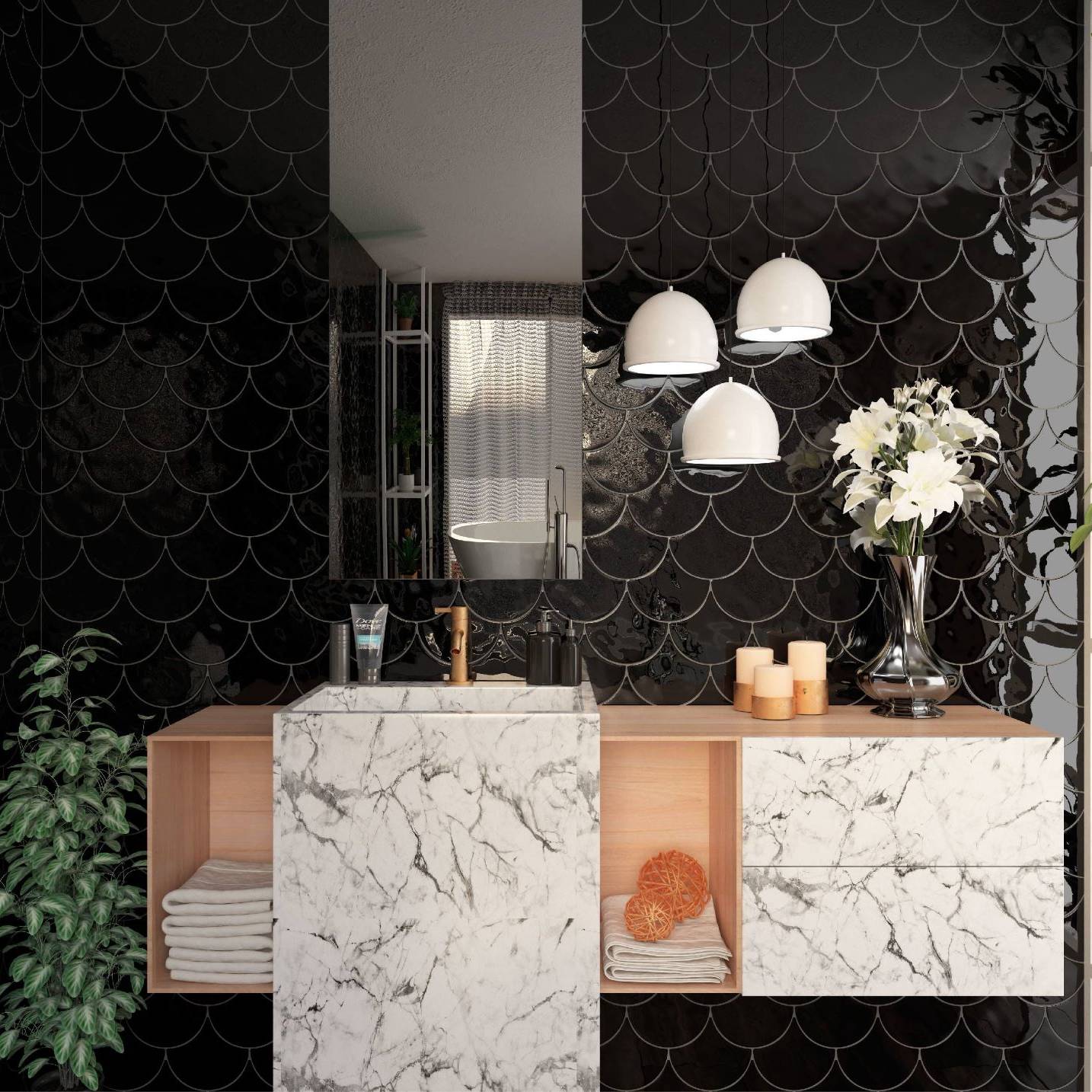 Monochrome_1_G | Stones & More | Finest selection of Mosaics, Glass, Tile and Stone