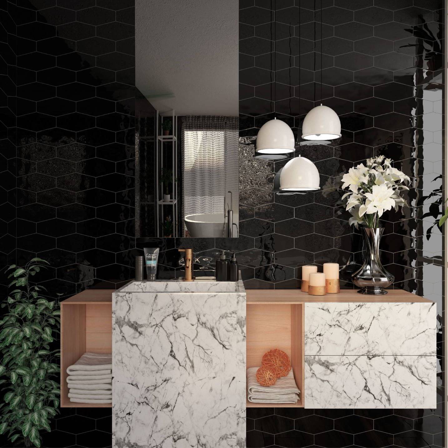 Monochrome_8_G | Stones & More | Finest selection of Mosaics, Glass, Tile and Stone