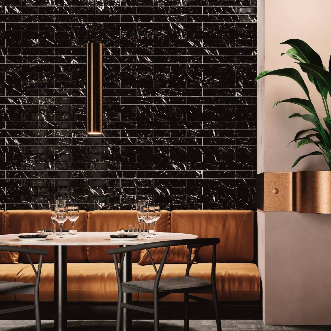 Nero_Marquina_1_G | Stones & More | Finest selection of Mosaics, Glass, Tile and Stone