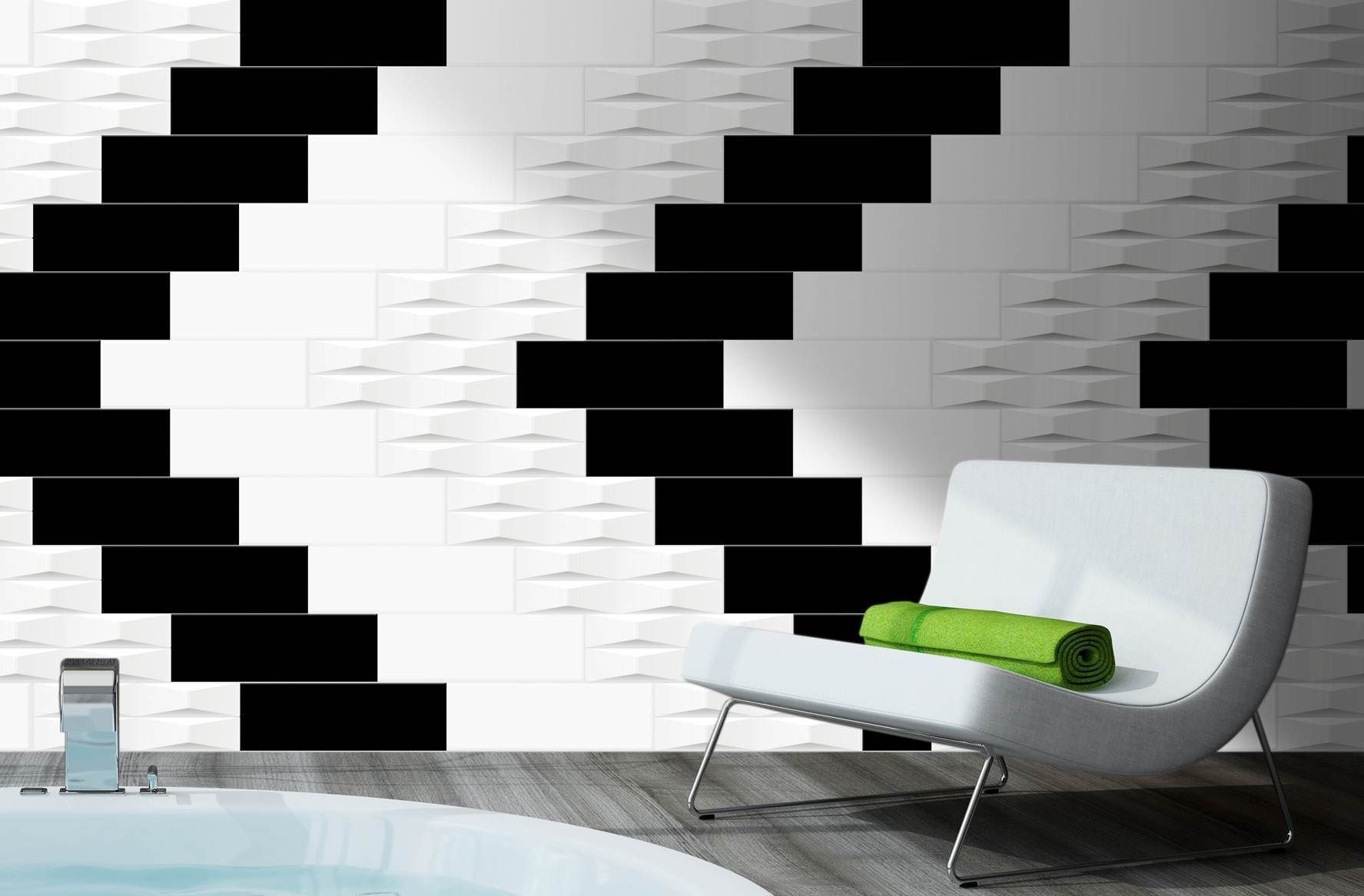 STICK - BLACK GLOSSY FLAT | Stones & More | Finest selection of Mosaics, Glass, Tile and Stone