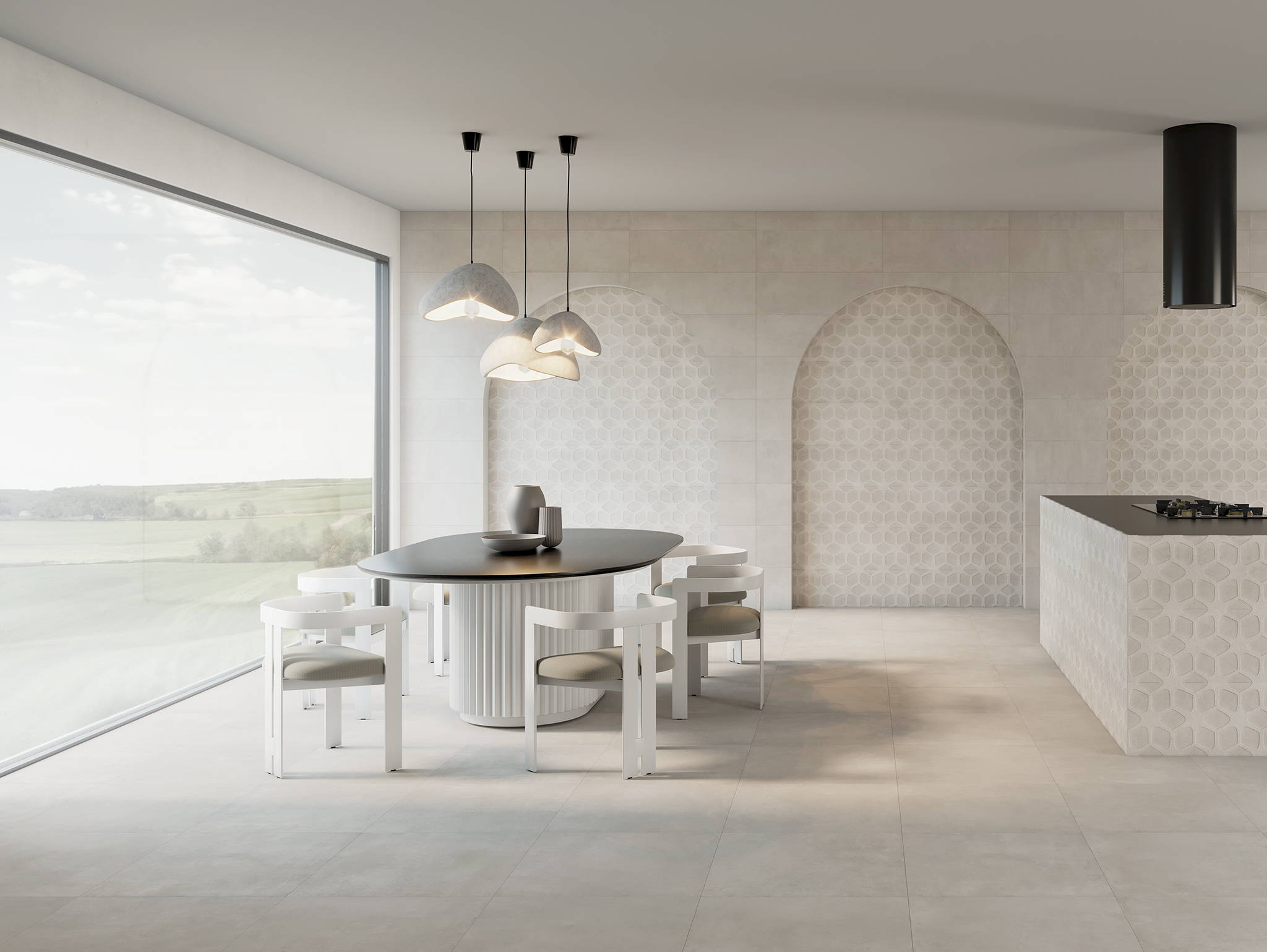 Velvet Beige Graphic  | The Stones & More Group