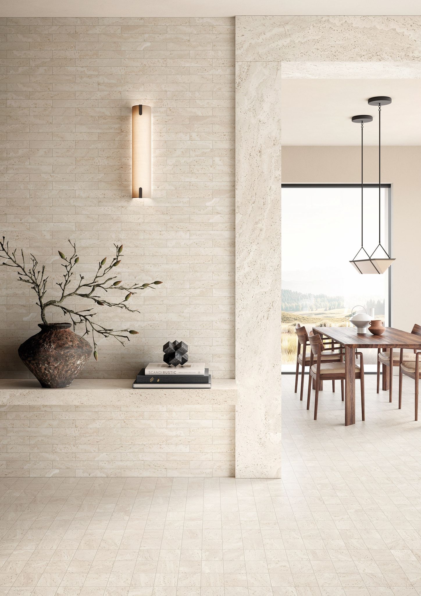 Dual Travertine White | The Stones & More Group